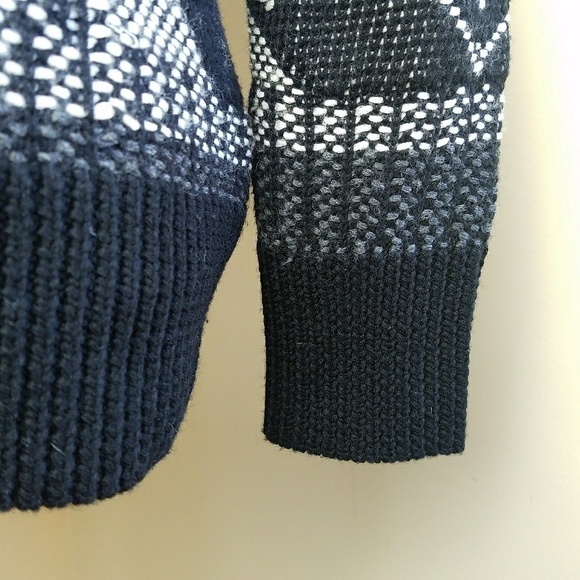 J Crew Mixed Stitch blanket sweater sz XS aztec - Picture 8 of 8